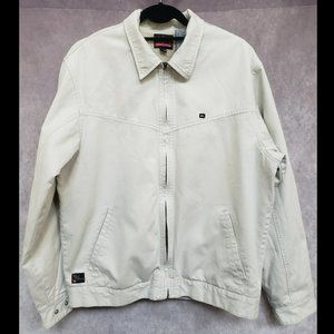 Quiksilver Beige Sherpa-Lined Jacket, Size: M